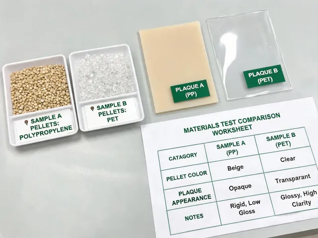 Polymer pellet comparison